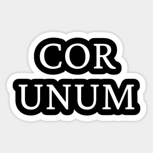 Cor unum Sticker